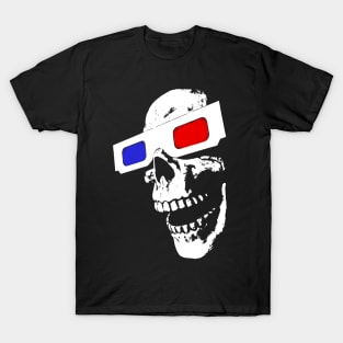 3D Skull (white) T-Shirt